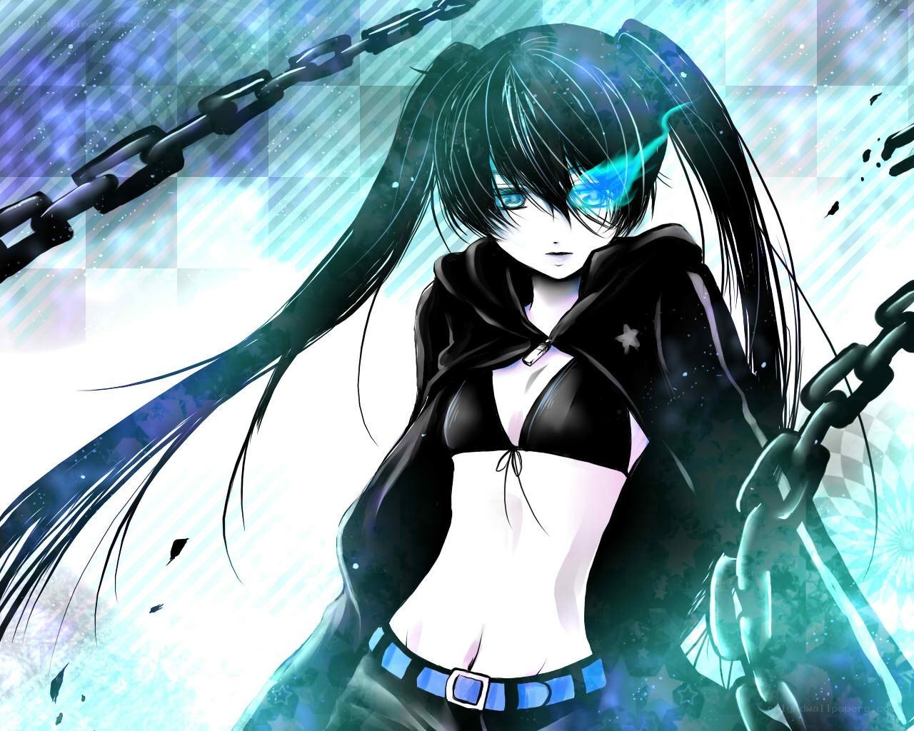 anime girl with chains