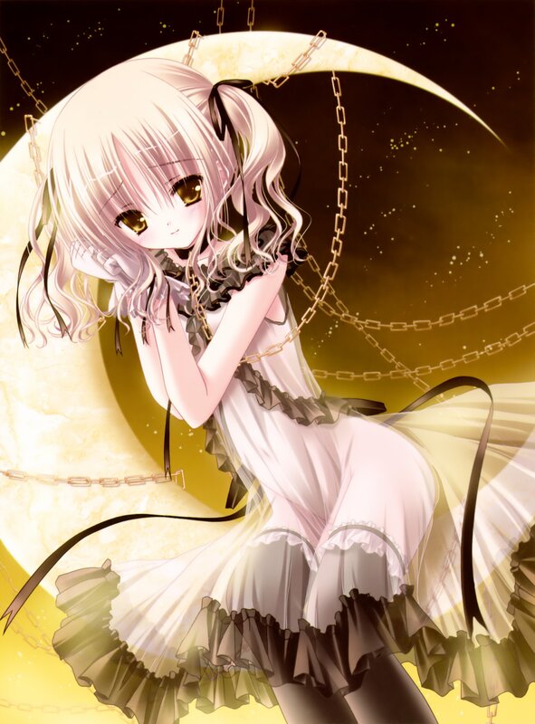 Anime girl with chains