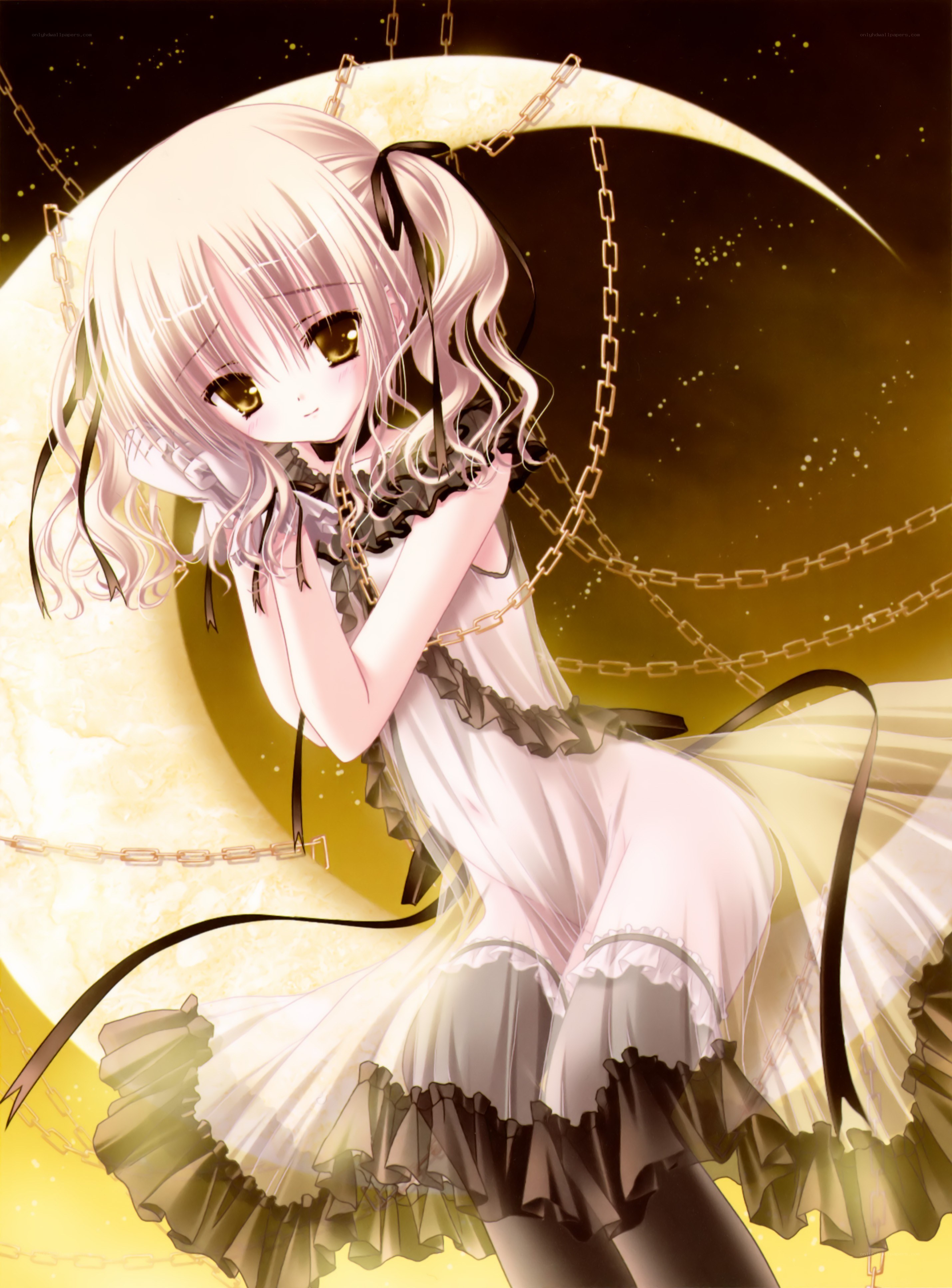 Anime girl with chains
