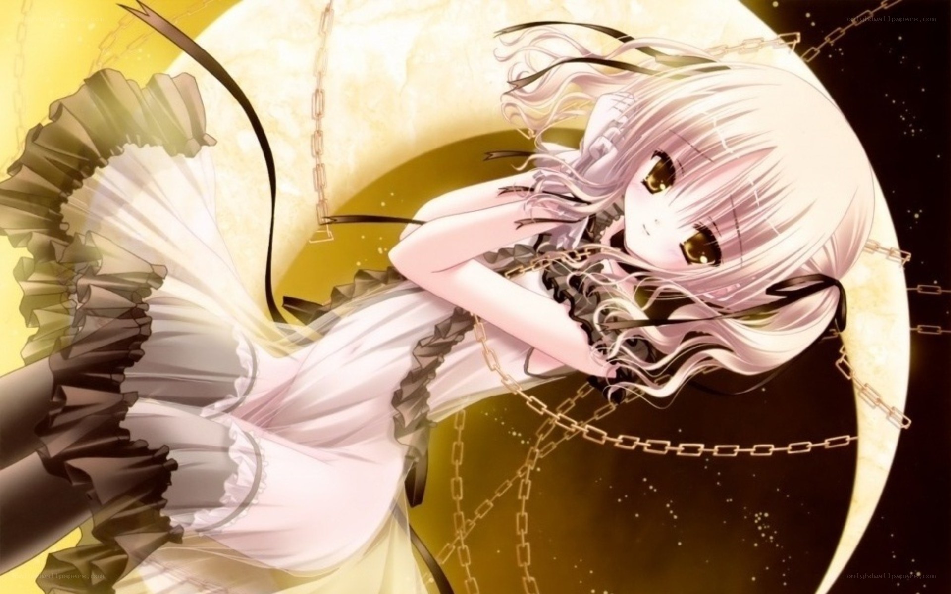 anime girl with chains