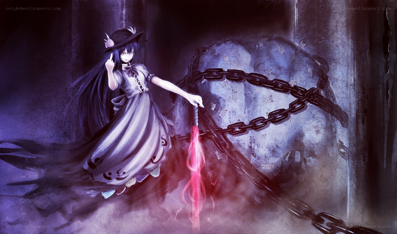 anime girl with chains