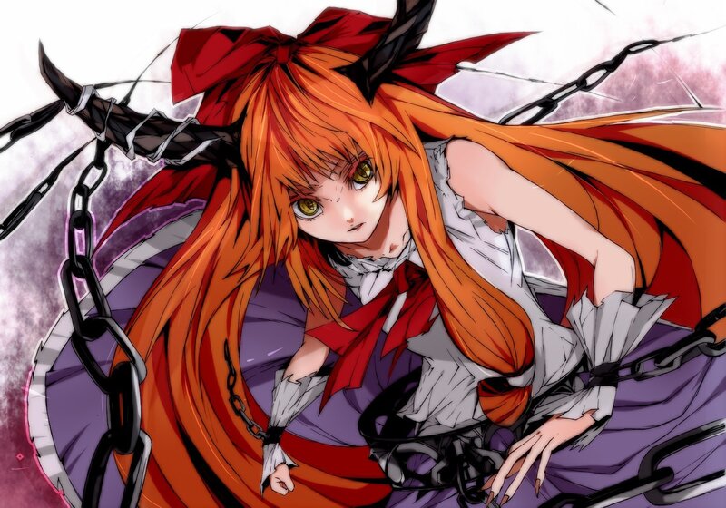 Anime girl with chains