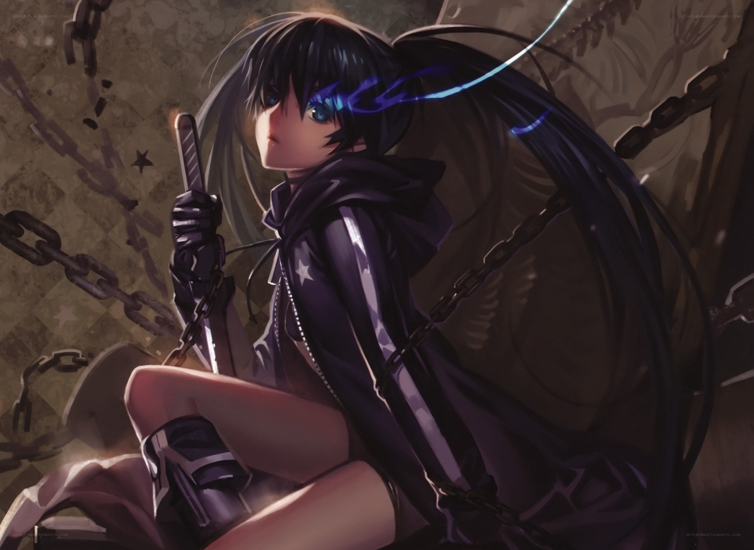 anime girl with chains