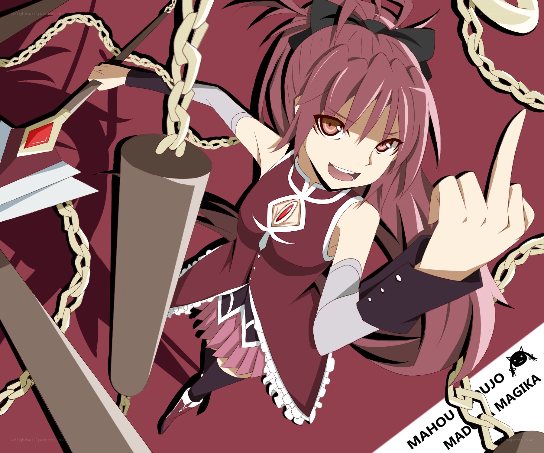 anime girl with chains