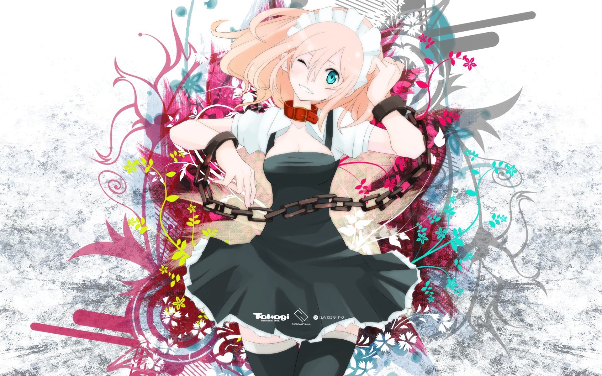 anime girl with chains
