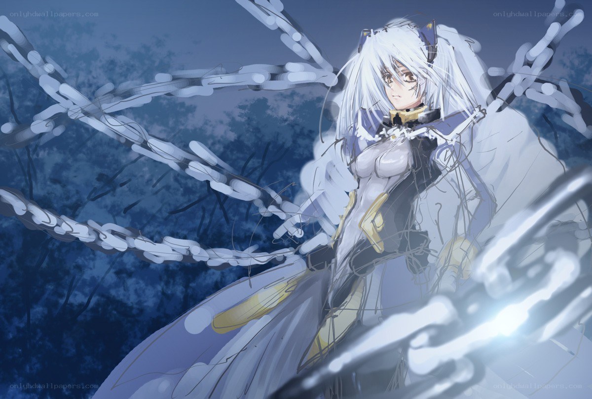 anime girl with chains