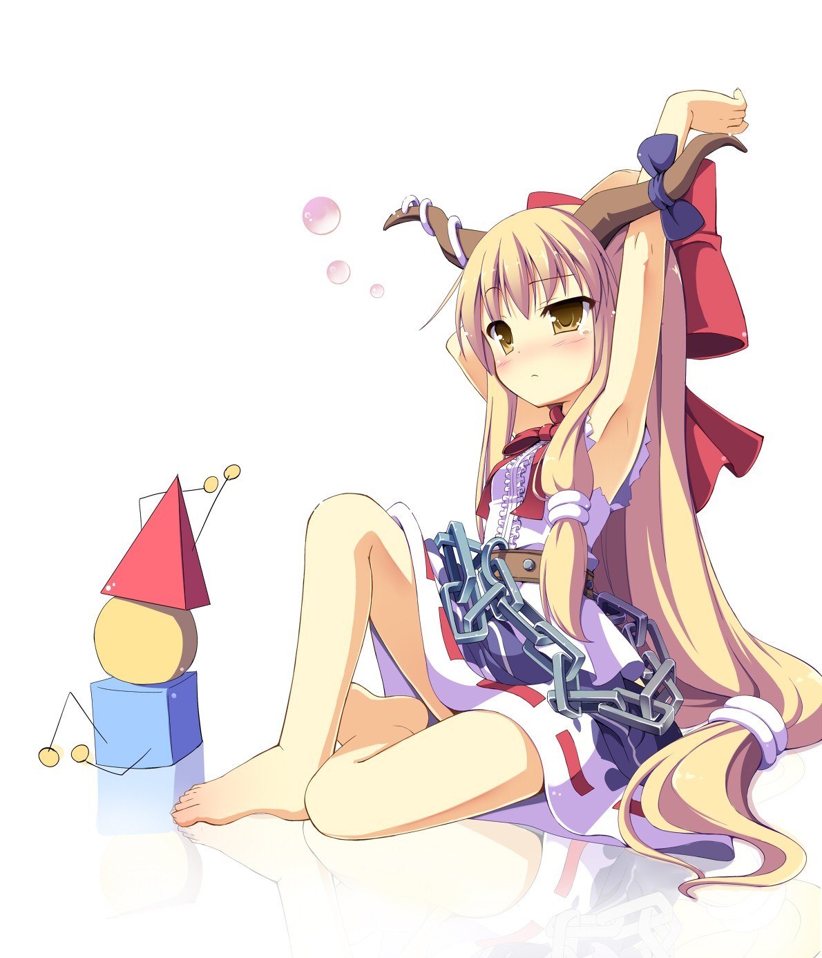 Anime girl with chains