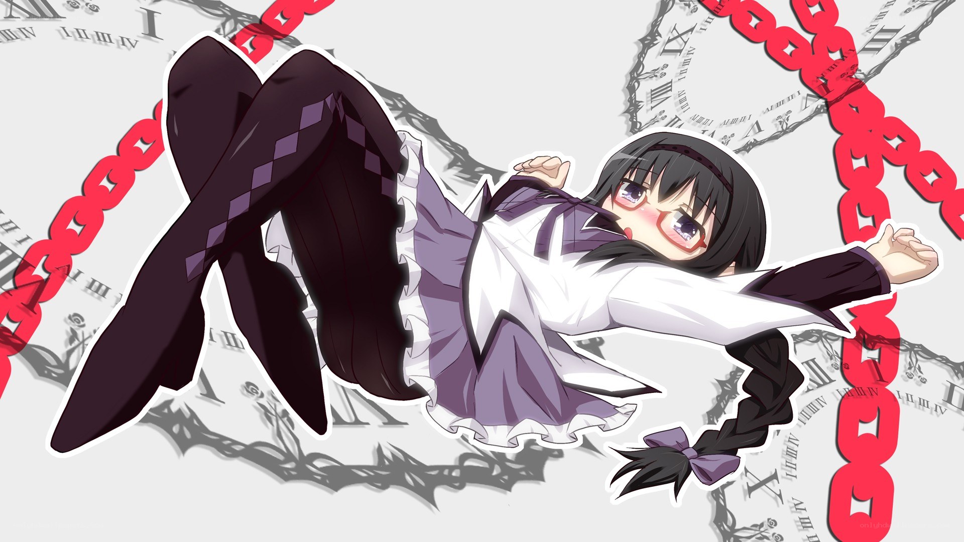 Anime girl with chains