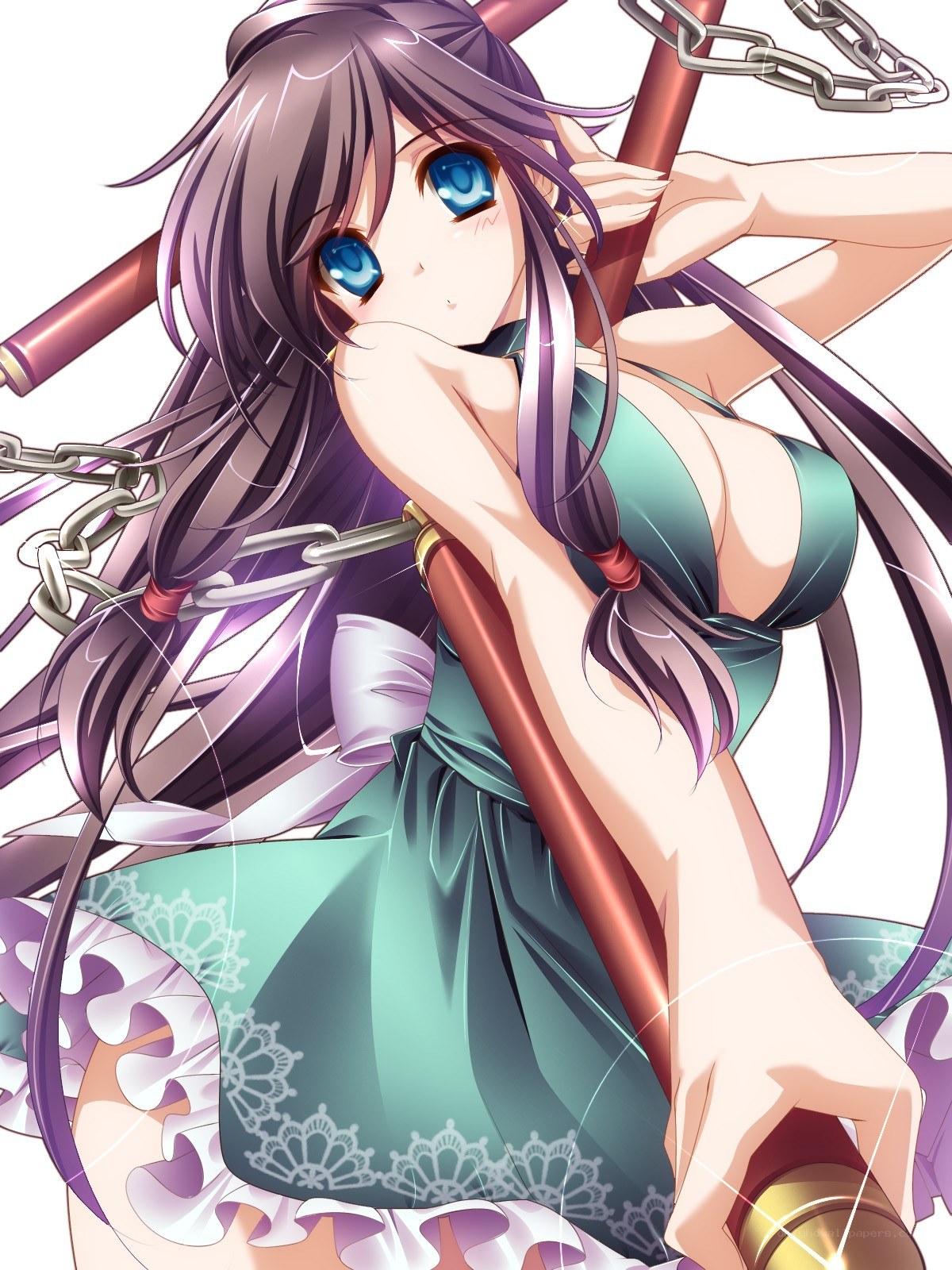anime girl with chains