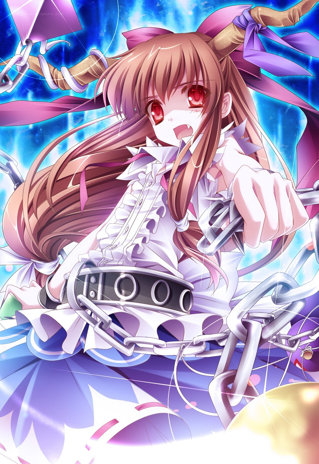 anime girl with chains