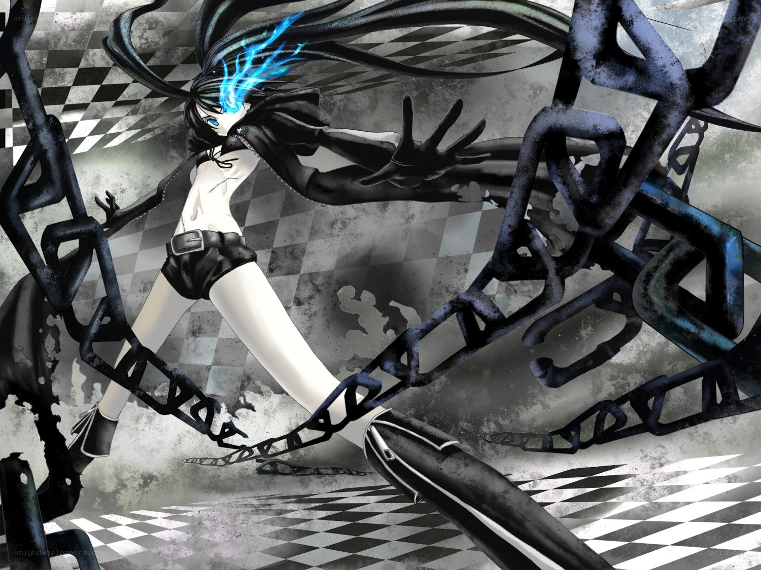 anime girl with chains