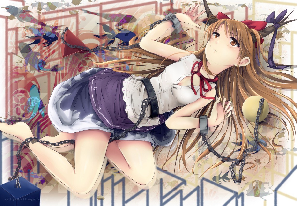 Anime girl with chains
