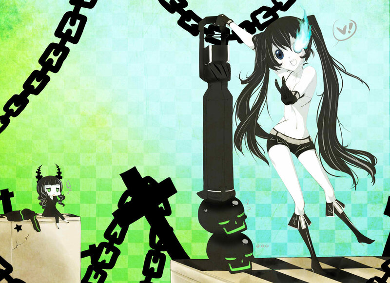 Anime Girl with Chains — Green