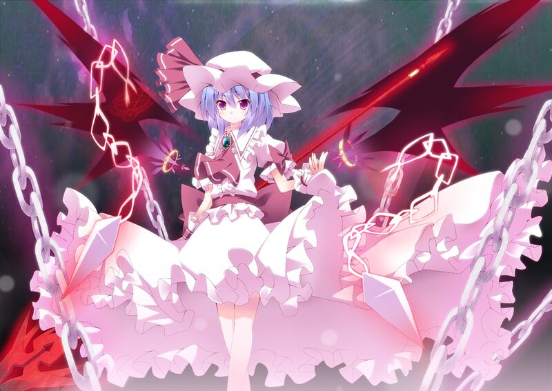 Anime Girl with Chains — Pink, Dramatic
