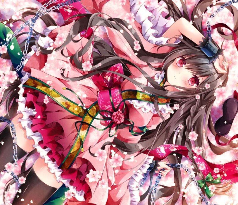 Anime Girl with Chains — Pink, Dreamy