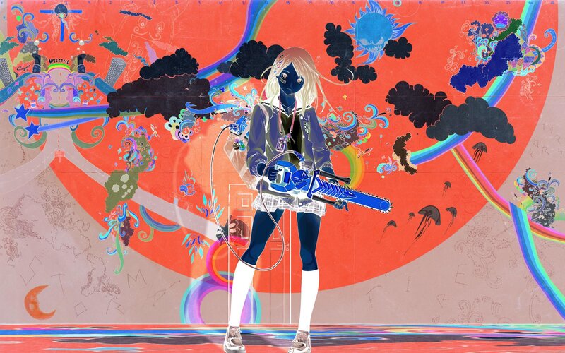 Anime girl with chainsaw