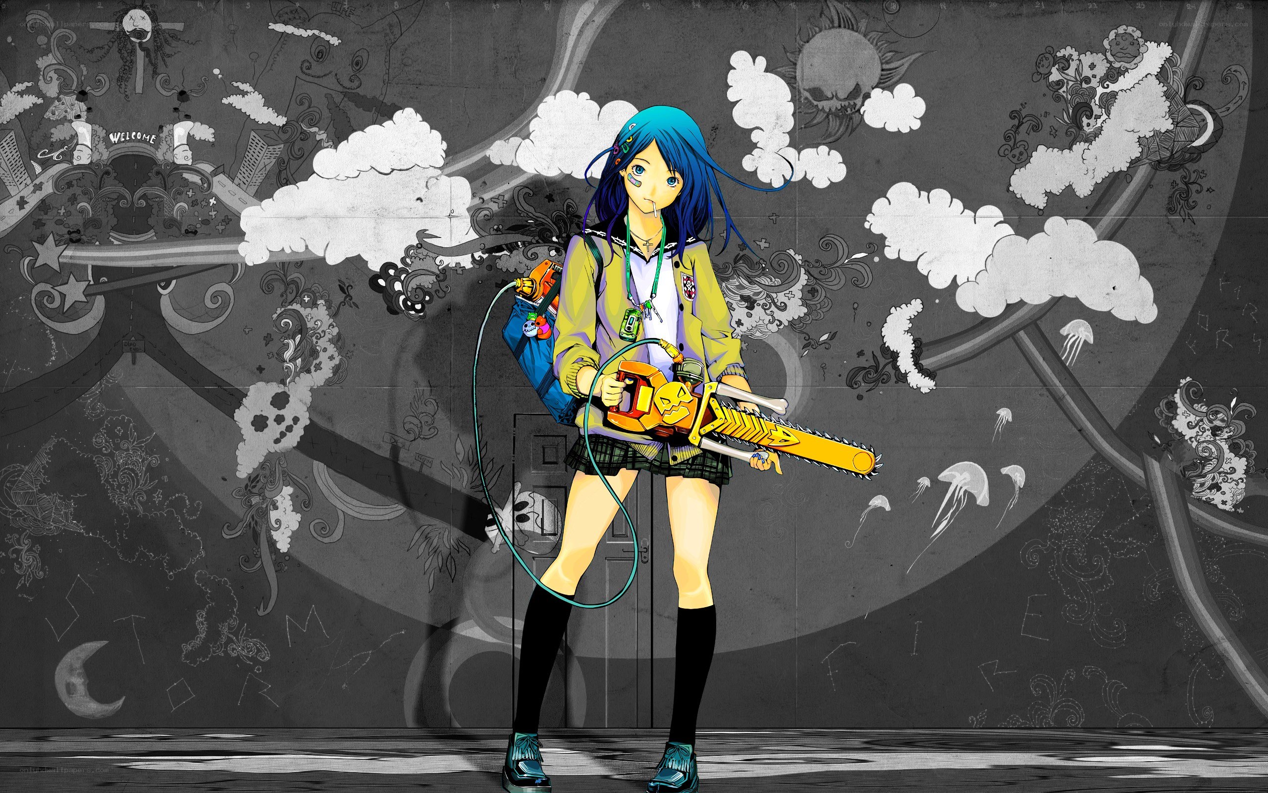 anime girl with chainsaw