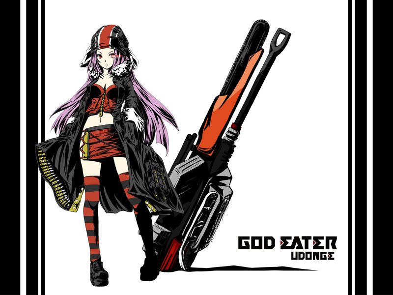 Anime Girl with Chainsaw — Black, Dramatic, Manga