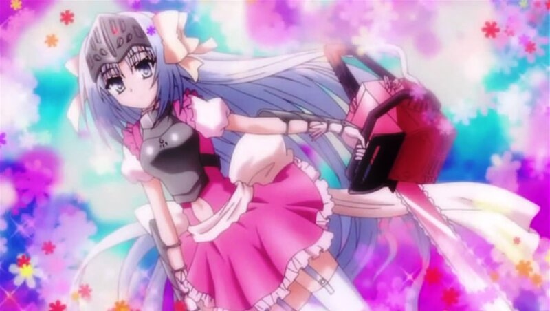 Anime Girl with Chainsaw — Pink, Fantastical