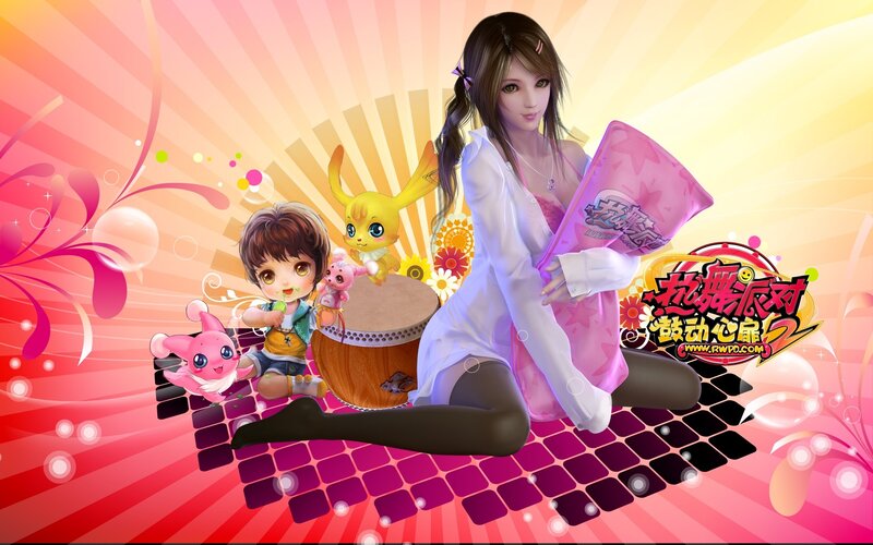 Anime Girl with Characters