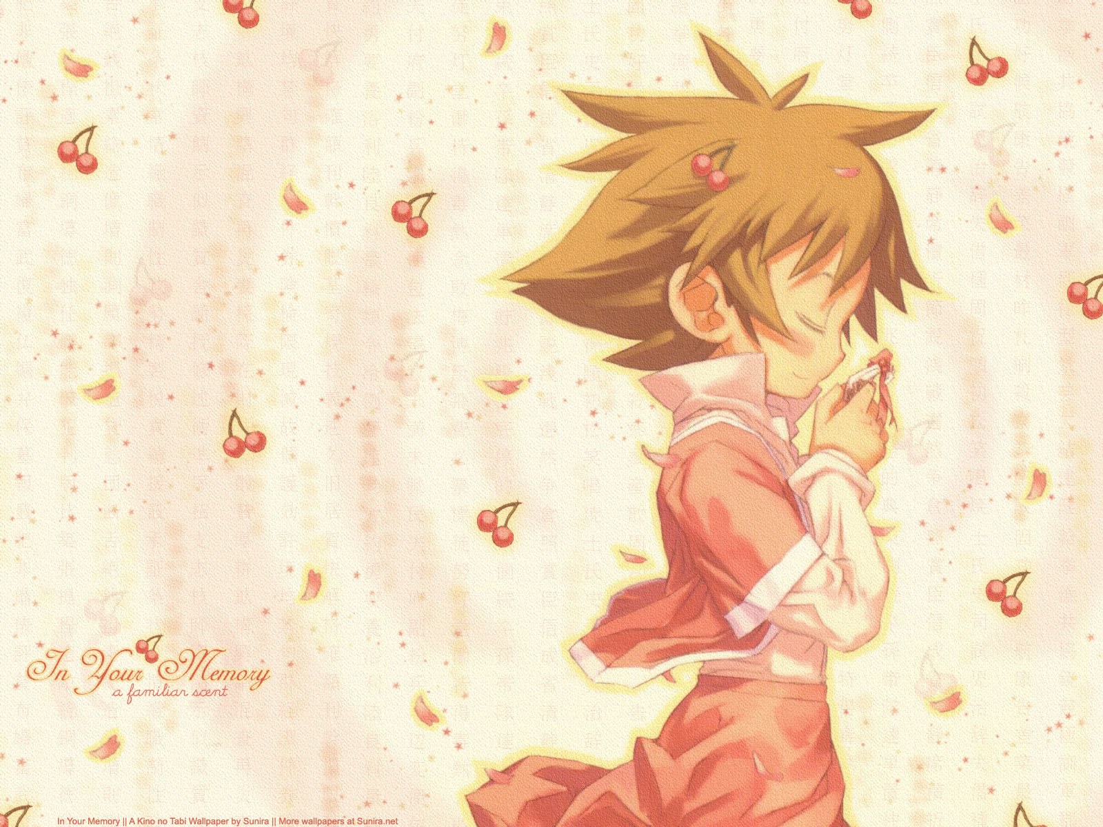 Anime girl with cherries