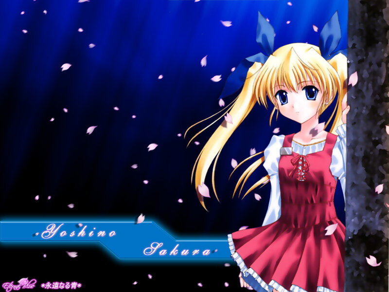 Anime girl with cherry blossoms