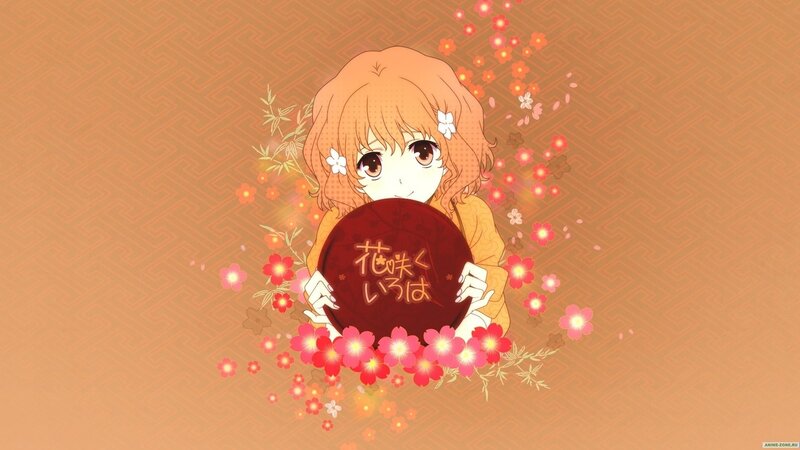 anime girl with cherry blossoms