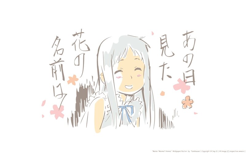 Anime girl with cherry blossoms
