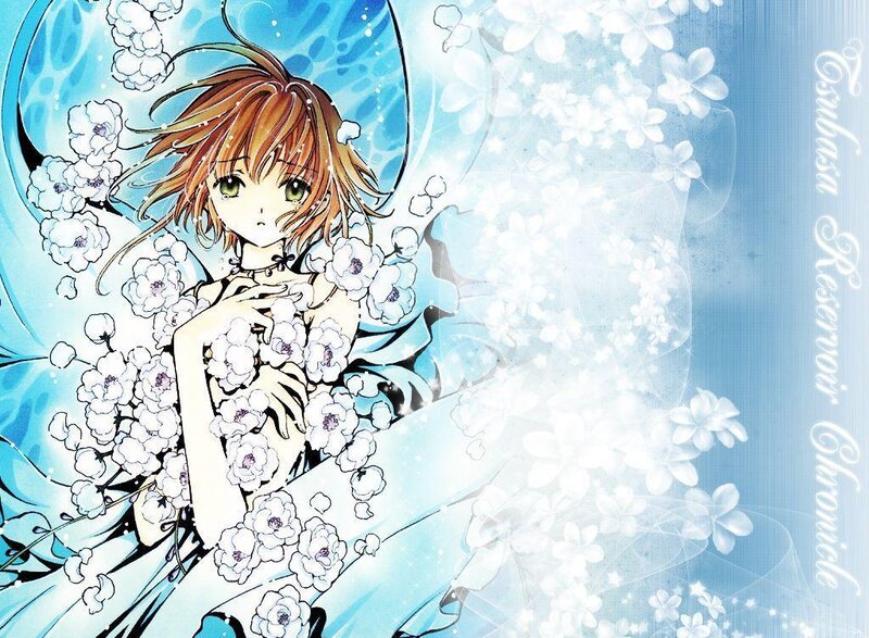 anime girl with cherry blossoms