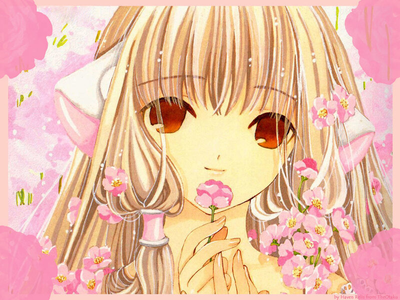 Anime girl with cherry blossoms
