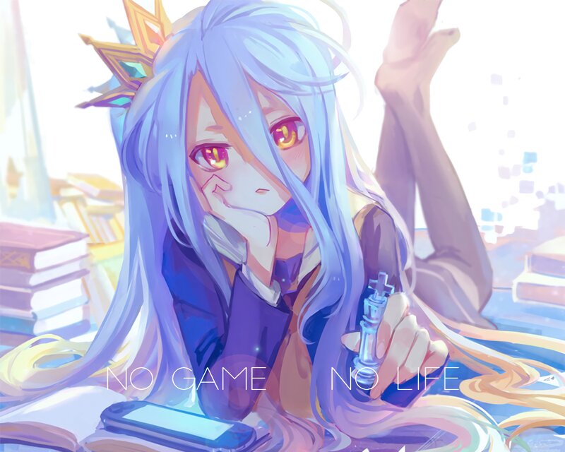 Anime Girl with Chess Piece