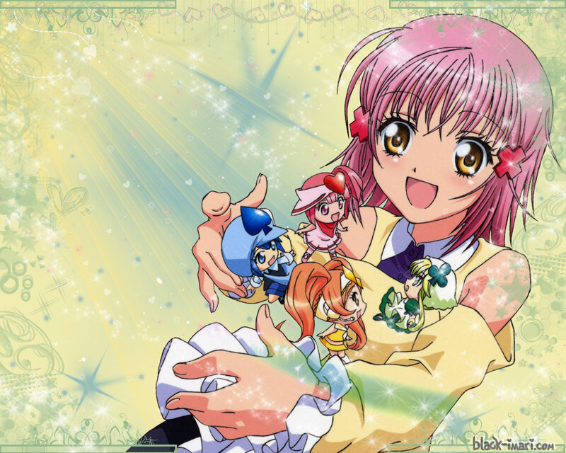 Anime girl with chibi characters