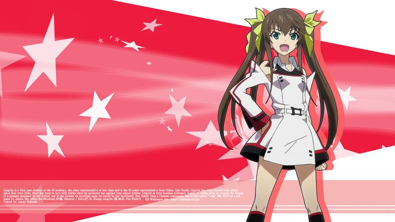 Anime girl with Chinese flag
