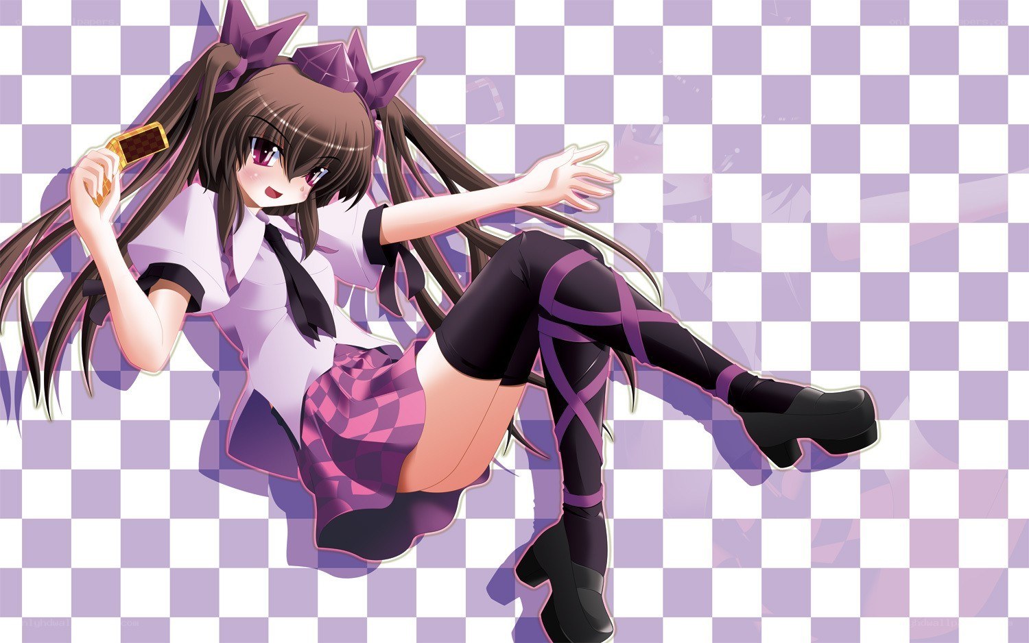 anime girl with chocolate