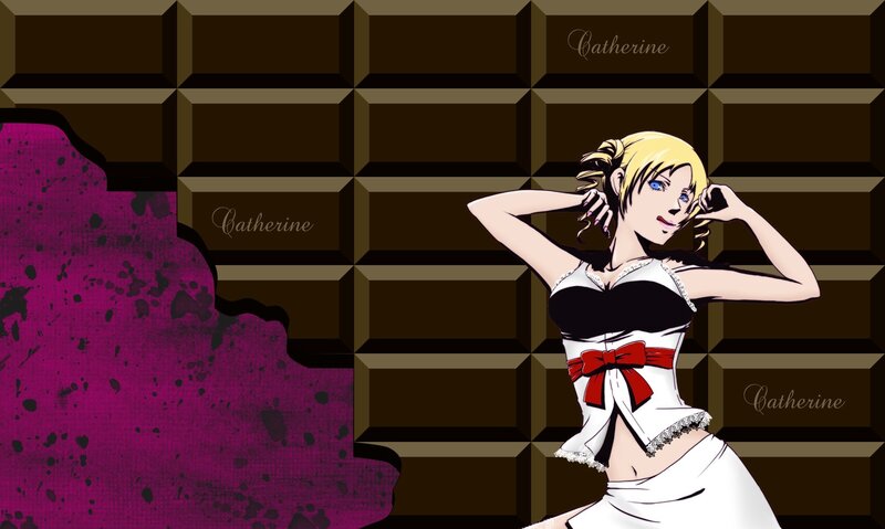 anime girl with chocolate bar