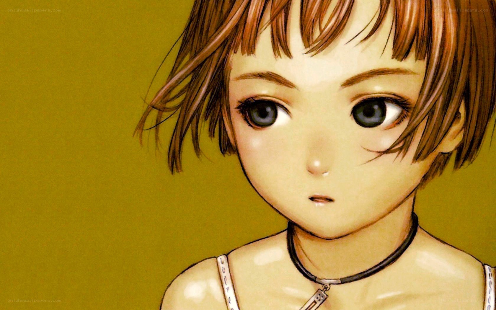anime girl with choker