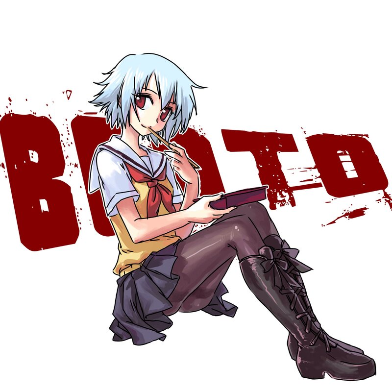 anime girl with chopsticks