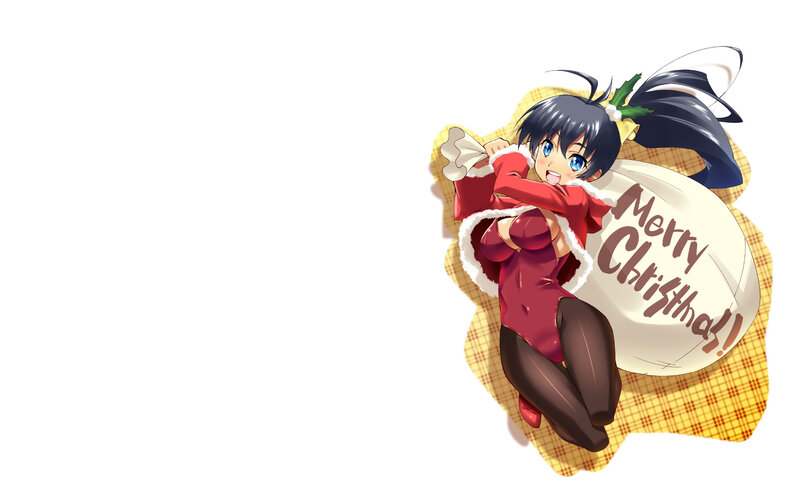 anime girl with christmas sack