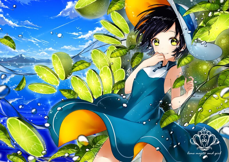 Anime Girl with Citrus