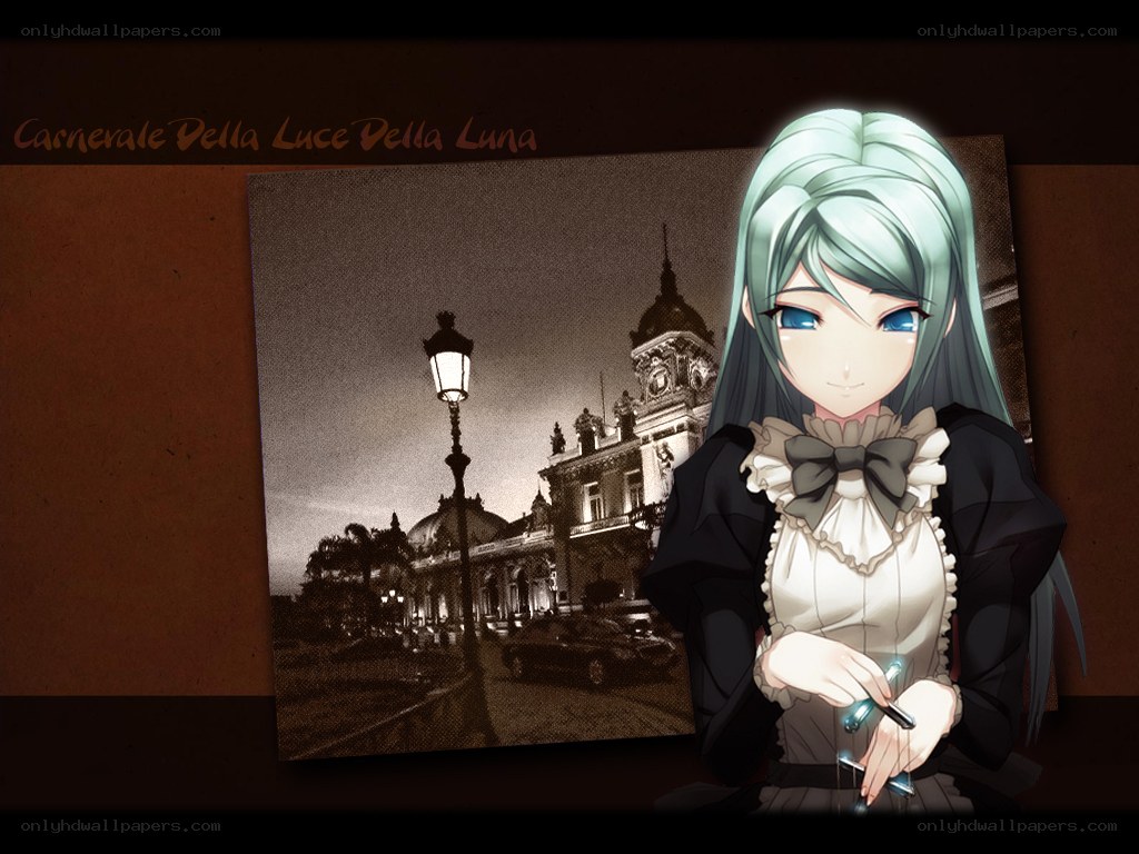 anime girl with city backdrop