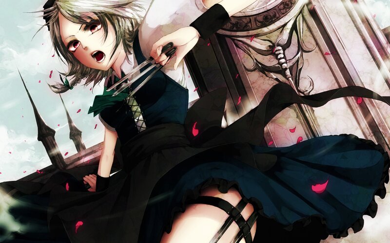 anime girl with claws