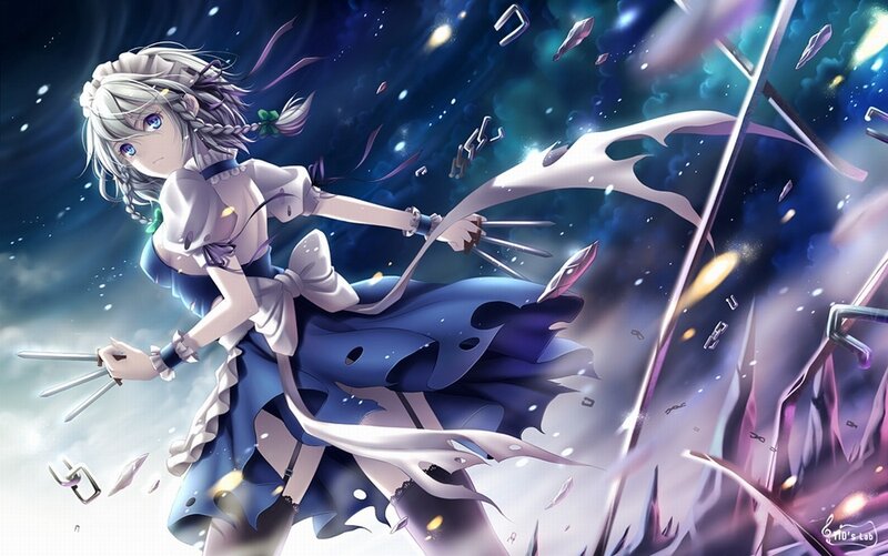 anime girl with claws