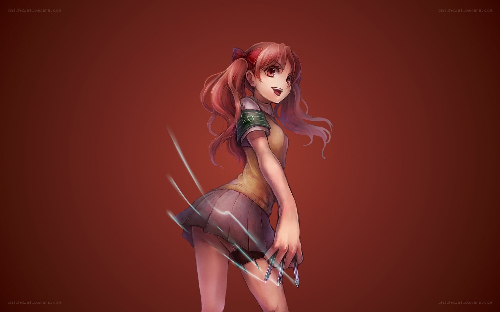 anime girl with claws