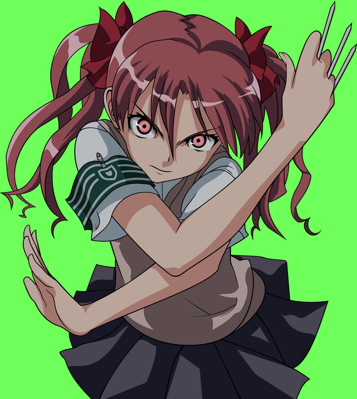 anime girl with claws