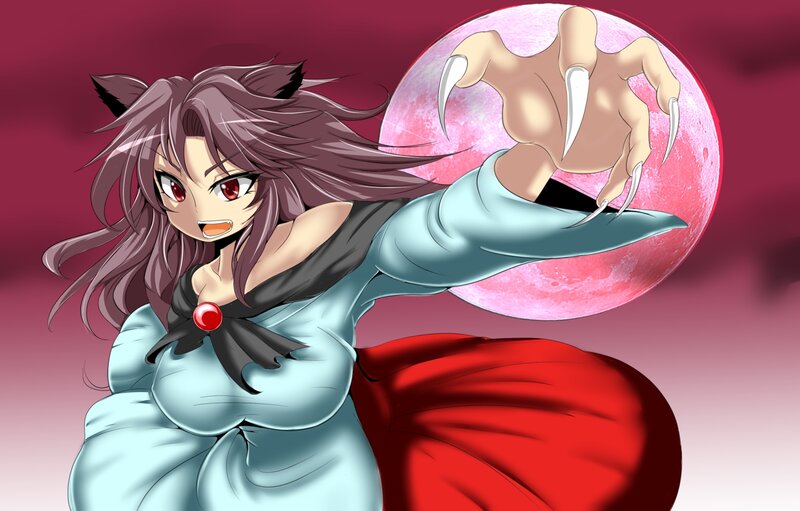 Anime Girl with Claws — Purple, Dramatic