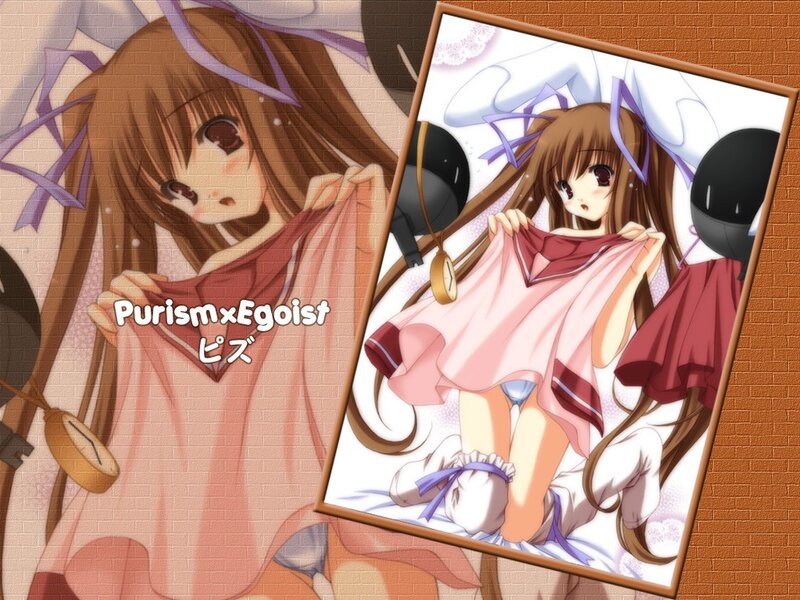Anime girl with clock
