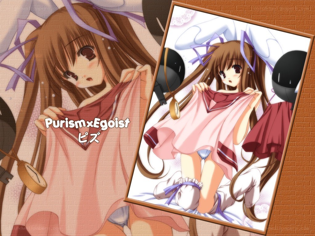 Anime girl with clock