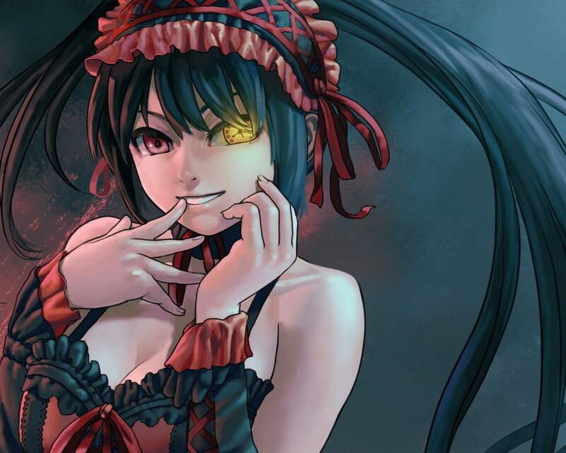 Anime Girl with Clock Eye