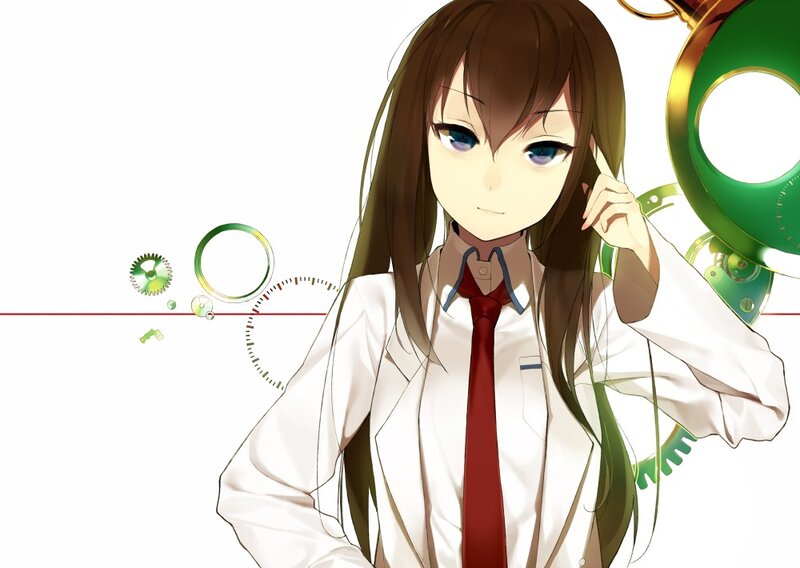 anime girl with clock gears