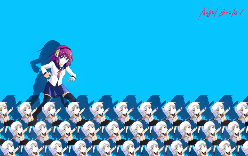 anime girl with clones